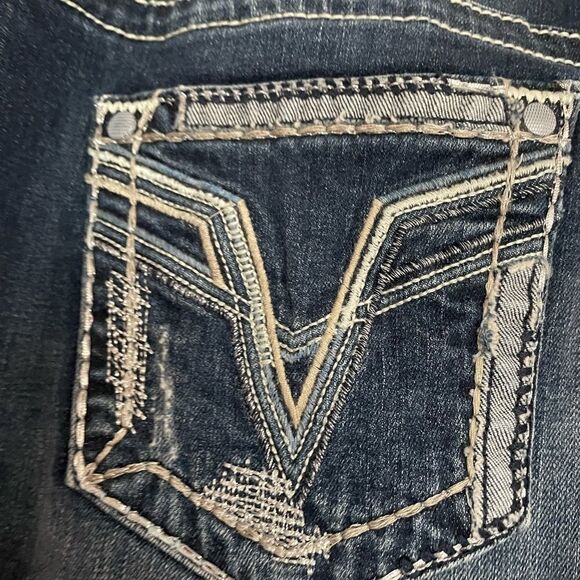 Vigoss Jeans Heritage Fit Capri womens Size 6 L 25 roll cuff blue - Picture 8 of 10